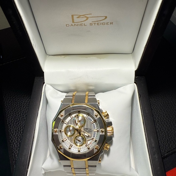 Daniel Steiger Two-Tone Chronograph Watch - Picture 1 of 2